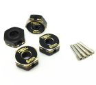Treal Brass Hex Wheels Hubs Adaptors 6mm (4)pcs for Capra UTB/SCX10 III