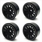Treal X002P1ELUD Beadlock Wheels 1.9 Rims Type-D (Black-Black) for 1:10 Rock Crawlers