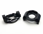 Treal X002RMEE0H Aluminum Front C-Hubs Spindle Carrier Set 5 Degree for Losi LMT (Black)