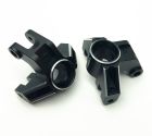 Treal X002SDBGVP Aluminum 7075 Front Steering Knuckles (Black) for Losi LMT