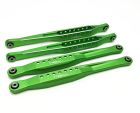 Treal X002V0W4RP Lower 4 Trailing Arms Links Set (Green) for Losi LMT