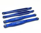 Treal X002V19WQ5 Lower 4 Trailing Arms Links Set (Blue) for Losi LMT