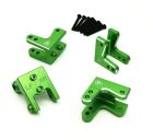 Treal X002V2USDP Aluminum 7075 Shock Mount Set (4) (Green) for Losi LMT Monster Truck