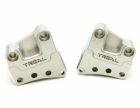Treal TRLX002Y2YRVV CNC Machined 7075 Shock Mounts for Axial RBX10 Ryft (Silver)