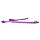 Treal X0034LXUC3 SCX6 Steering Linkages Aluminum 7075 Front Steering Links Set for Axial 1/6 SCX6 (Purple)