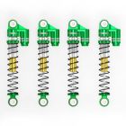 Treal X003A89VS7 Threaded 43mm Shock Absorbers (4)(Green) for Axial SCX24 Bronco Gladiator C10 Deadbolt