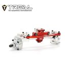 TREAL X003DWBRYB Front Portal Axle Housing with CVD Shafts (Silver) Axial SCX24