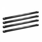 TREAL TRLX003EF8N7L Lower 4-Link Bar Set, for Losi LMT Bog Hog/King Sling(Black)