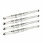 TREAL X003EF8W8L Lower 4 Trailing Arms Links Set,Lower Chassis Links for Losi Bog Hog/King Sling (Silver)