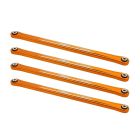 TREAL X003EFHHO1 Upper 4-Link Bar Set (Orange) for Losi LMT Bog Hog King Sling