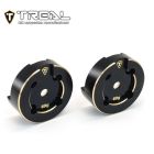 TREAL TRLX003ILIQMN Brass Outer Portal Covers Set Heavy Weight Upgrades-Black For UTB18 Capra 