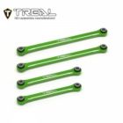 Treal TRLX003LASCOD  TRX-4M Upper Links Set (4pcs) Aluminum Upgrades 1/18 Scale(Green)