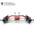 TREAL X003TLISRZ TRX4M Front Portal Axles Complete Kit CVD Shaft Aluminum 7075 CNC Machined Axle Housing for 1/18 TRX-4M (Silver)