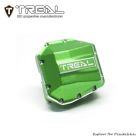 TREAL X003TMM31B SCX10 Pro Aluminum 7075 Differential Cover Pumpkin Diff Cover Upgrades Compatible with 1/10 Axial SCX10 Pro SCX10 III Bronco Straight Axle(Green)