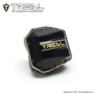 TREAL X003TMP46H SCX10 Pro Brass Differential Cover Pumpkin Diff Cover Brass Weight Upgrades(64g) for 1/10 SCX10 Pro SCX10 III Early Ford Bronco Straight Axle
