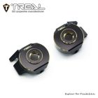 TREAL X003TMTHCT SCX10 Pro Brass Steering Knuckles L/R Heavy Weight (96.8g/pc) Upgrades Compatible with Axial 1/10th SCX10 PRO Comp Kit