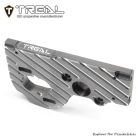 TREAL X003TPTPTB SCX10 Pro Motor Mount Plate Aluminum 7075 Upgrades for 1/10 SCX10 PRO 4WD Kit(Gray)