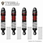 TREAL TRX4M Shocks 53MM Oil-filled Threaded Damper Upgrades Compatible with Traxxas 1/18 TRX4-M RC Crawler (Red)