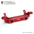TREAL X004263TGL Aluminum 7075 Front Bumper Mount CNC Machined Upgrades for Axial SCX10 III Jeep K10 Base Camp(Red)