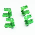 TREAL X0043196NP Aluminum 7075 Shock Mounts Set (4) for 1/18 Mini LMT Monster Truck Brackets（Green）