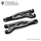 TREAL X0043S1NT3 Aluminum 7075 CNC Machined Rear Upper Arms Set Upgrades for Arrma 1/18 GRANITE GROM(Black）