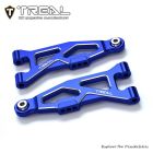 TREAL X0043S4LCJ Aluminum 7075 CNC Machined Front Lower Arms Set Suspension A-Arm Upgrades for Arrma 1/18 GRANITE GROM(Blue)