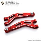 TREAL X0043S7PQX Aluminum 7075 CNC Machined Front Upper Arms Set Suspension A-Arm Upgrades for Arrma 1/18 GRANITE GROM(Red)