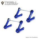 TREAL X00449G0RV Aluminum Front Rear Torsional Swaybars (Blue) Losi Mini LMT