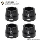 TREAL X0045N3IMV SCX6 Wheel Hex Hub Extended Wheel Adapter Extension Set 4pcs for 1/6 SCX6 Jeep Trail Honcho(+5mm)