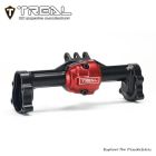 TREAL X0048D6ENN Aluminum 7075 Rear Axle Housing w Rear Hubs One Piece CNC Machined Upgrades for 1/18 Redcat Ascent 18 Crawler(Black）