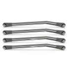 TREAL X0048IM37T SCX6 High Clearance Link Set (4) Alu# 7075 Lower Links for Axial SCX-6（Titanium）