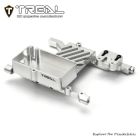 TREAL X004I7RFSR Aluminum 7075 ESC Tray Servo Mount Braket CNC Machined Upgrades for Axial SCX6(Silver）