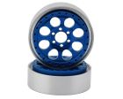 Vanquish 08064 KMC 2.2 KM237 Riot Beadlock Crawler Wheels (Blue) (2)