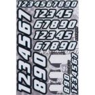 XXX Main Racing N002 Race Numbers - White