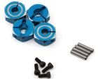 Yeah Racing -WA-032BU Aluminum 12mm Hex Adaptor Set (Blue) (4) (5.5mm)
