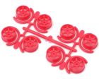 Yeah Racing -WL-0145FPK Mini-Z AWD 8.5mm 5-Spoke Narrow Rims Set (Florescent Pink)