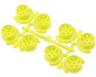 Yeah Racing -WL-0146FYW Mini-Z AWD 11mm 5-Spoke Wide Rims Set (Florescent Yellow)