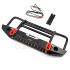 Yeah Racing TRX4-032BK Aluminum Alloy Front Bumper w/LED Light For TRX-4/ SCX10 / II / HPI Venture / Gmade Bom GS02F