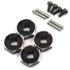 Yeah Racing WA-032BK Aluminum Hex Adaptor Set 12x5.5mm For 1/10 RC Touring Drift Crawler Black