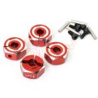 Yeah Racing WA-033RD Aluminum Hex Adaptor Set 12x6mm For 1/10 RC Touring Drift Crawler Red