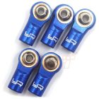 Yeah Racing YA-0572DB Aluminum Reversed Thread M3 Rod Ends 5pcs Dark Blue