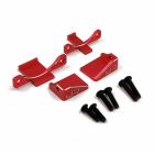 Yeah Racing YA-0650RD Aluminum 30mm & 40mm Fan Mount Red