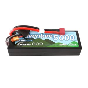 Gens Ace 502S10DGT G-tech LiPo Battery Adventure 5000mah 7.4v 100c 2S1P Deans