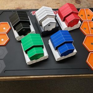 Hex Small Parts Trays Set Magnetic with Stand for Medium Traxxas Pit Mat 