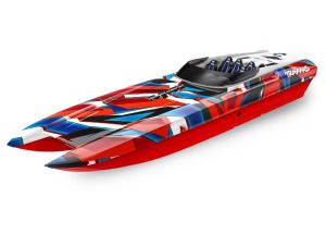 Traxxas 57046-4-REDR DCB M41 Widebody Brushless 40' Race Boat with TQi Radio System