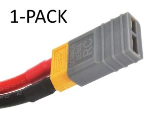 Common Sense RC 1-Pack of Gray Adapter for XT60 batteries to TraxxasÂ® vehicles