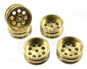 CNB Hobbies C3D1514 Brass Wheels for Axial SCX30 0.7" (Not Hot Dog)