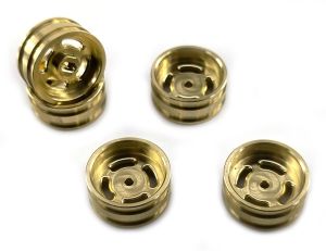 CNB Hobbies C3D1513 Brass Wheels for Axial SCX30 0.7" (Hot Dog)