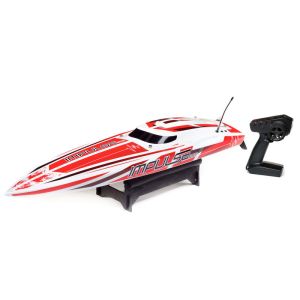 Pro Boat 08037T2 Impulse 32, Deep-V, Brushless, Smart, Wht/Red: RTR