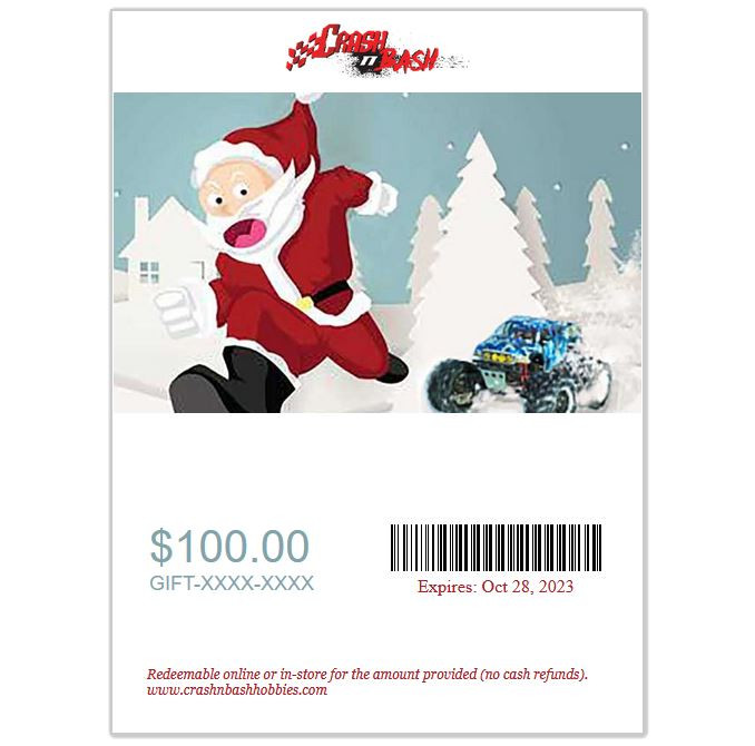 Crash N Bash Gift Card - Christmas Series